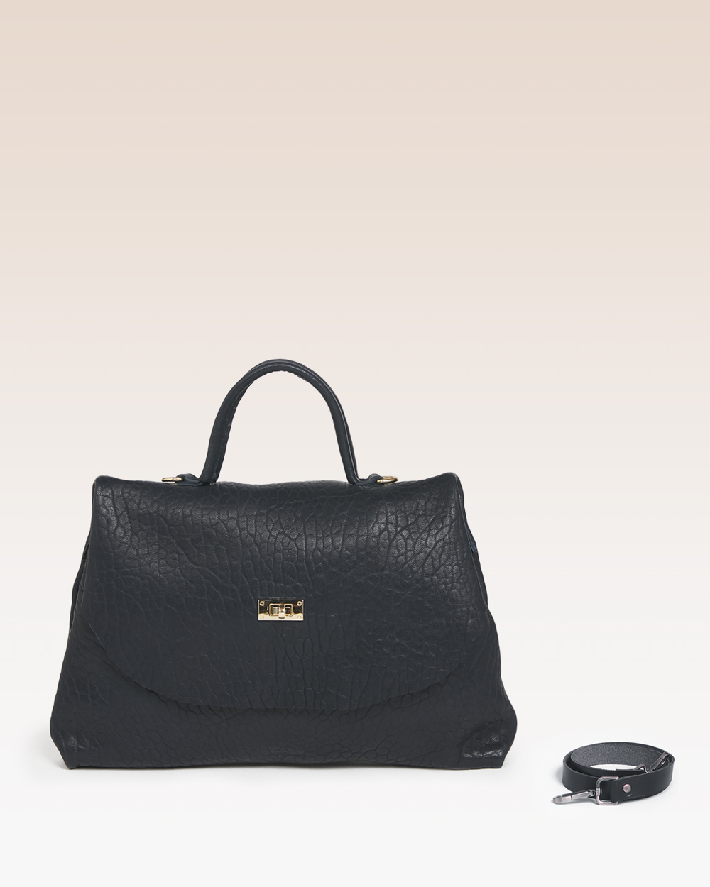 Borsa Carmen Medium Blu scuro Montone - immagine 3