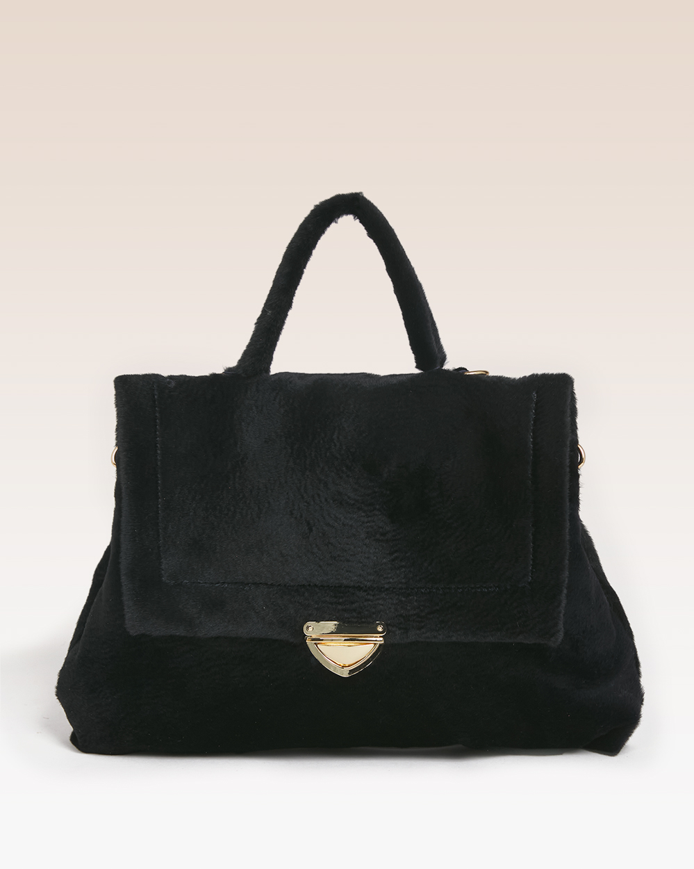 Borsa Carmen Medium Nero Painted Montoncino
