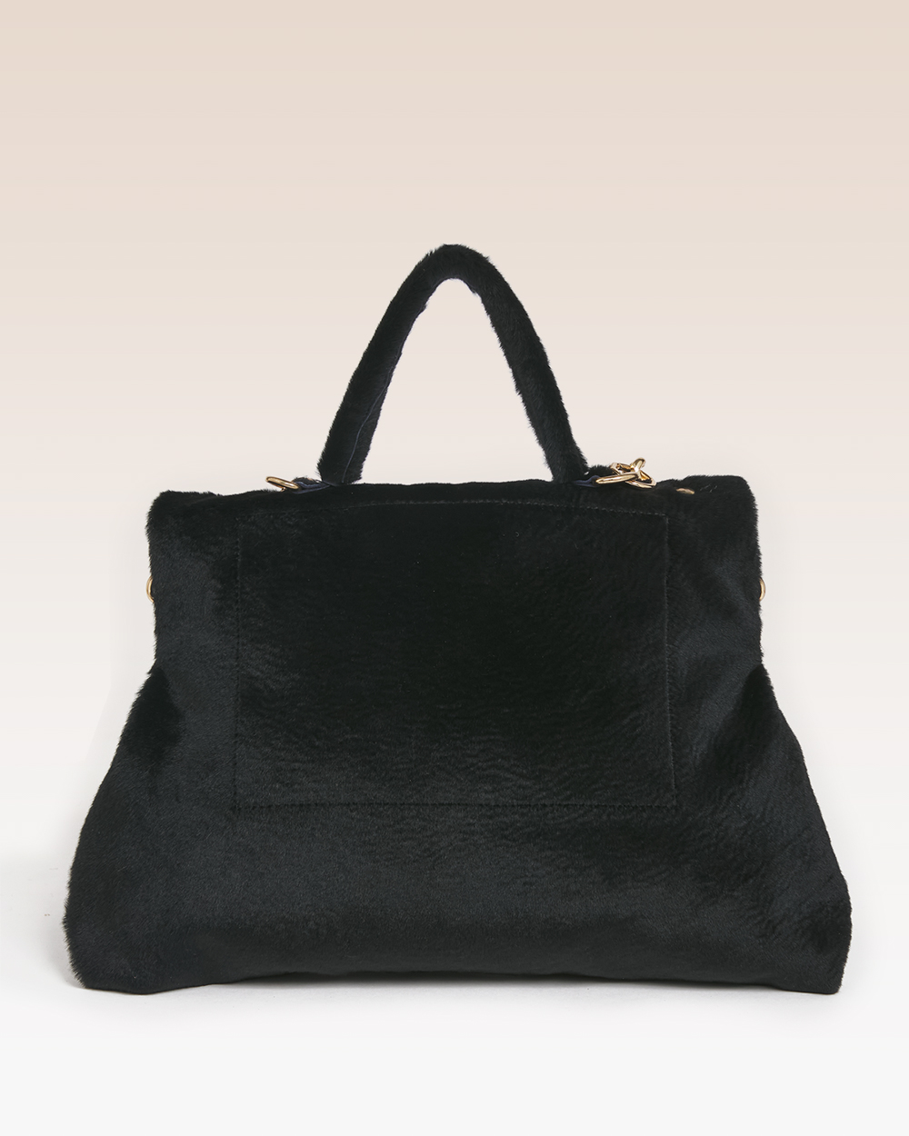 Borsa Carmen Medium Nero Painted Montoncino - immagine 2